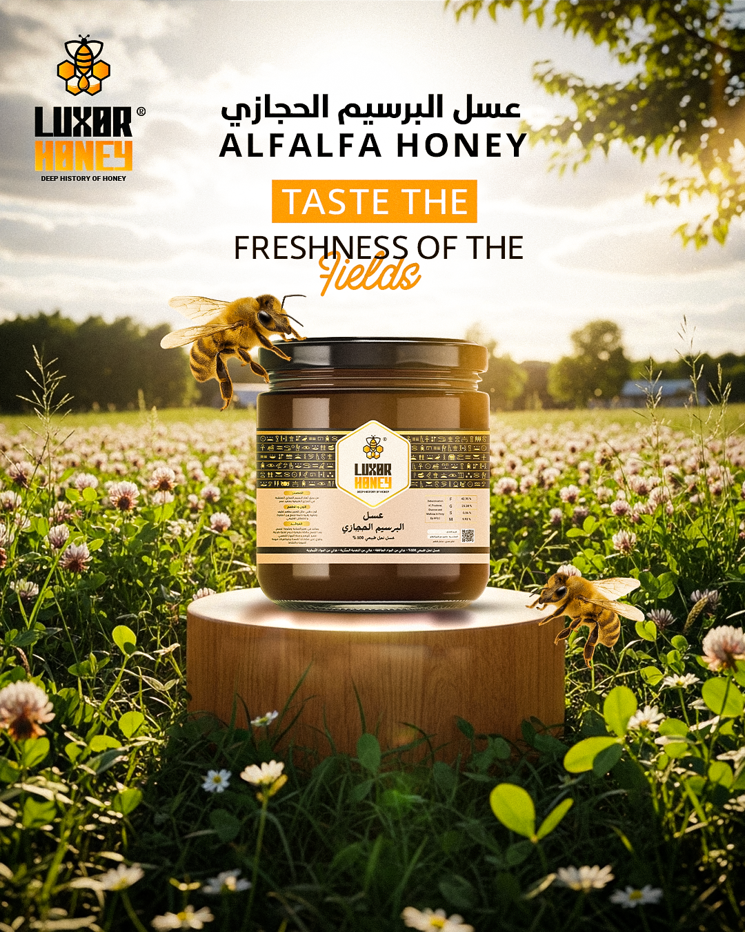 100% Natural Clover Blossom Honey